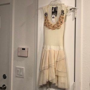 Young Fabulous & Broke Beige Mini Dress. Sz.S